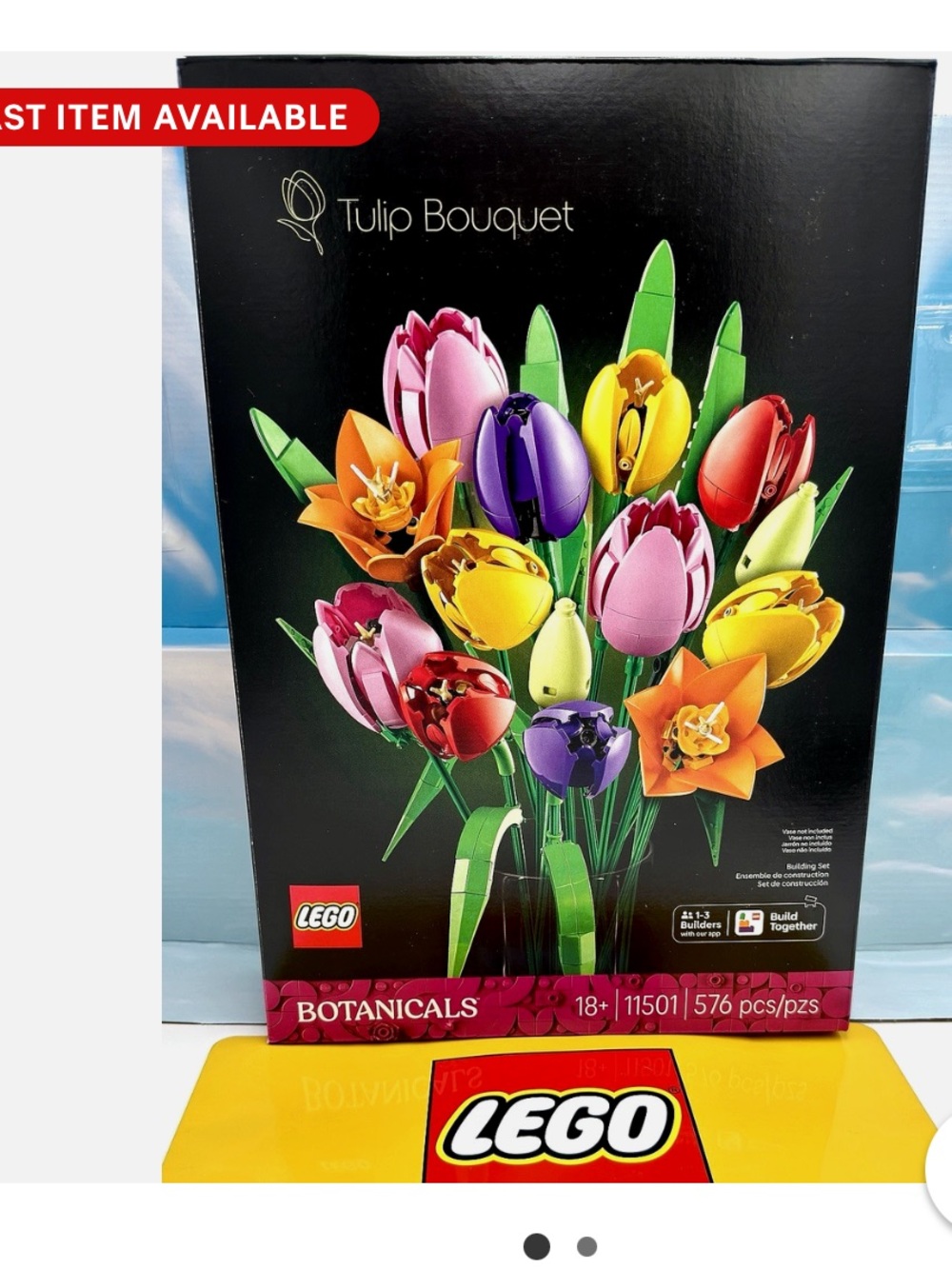Lego Tulip Bouquet in Purple, Pink, Red, Yellow, Orange, Green